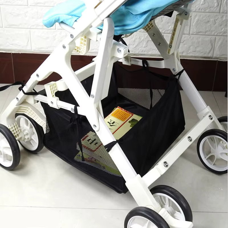 Tragbarer Kinderwagen Korb für Neugeborene in Schwarz als praktisches Zubehör zur Lagerung - Bild 2