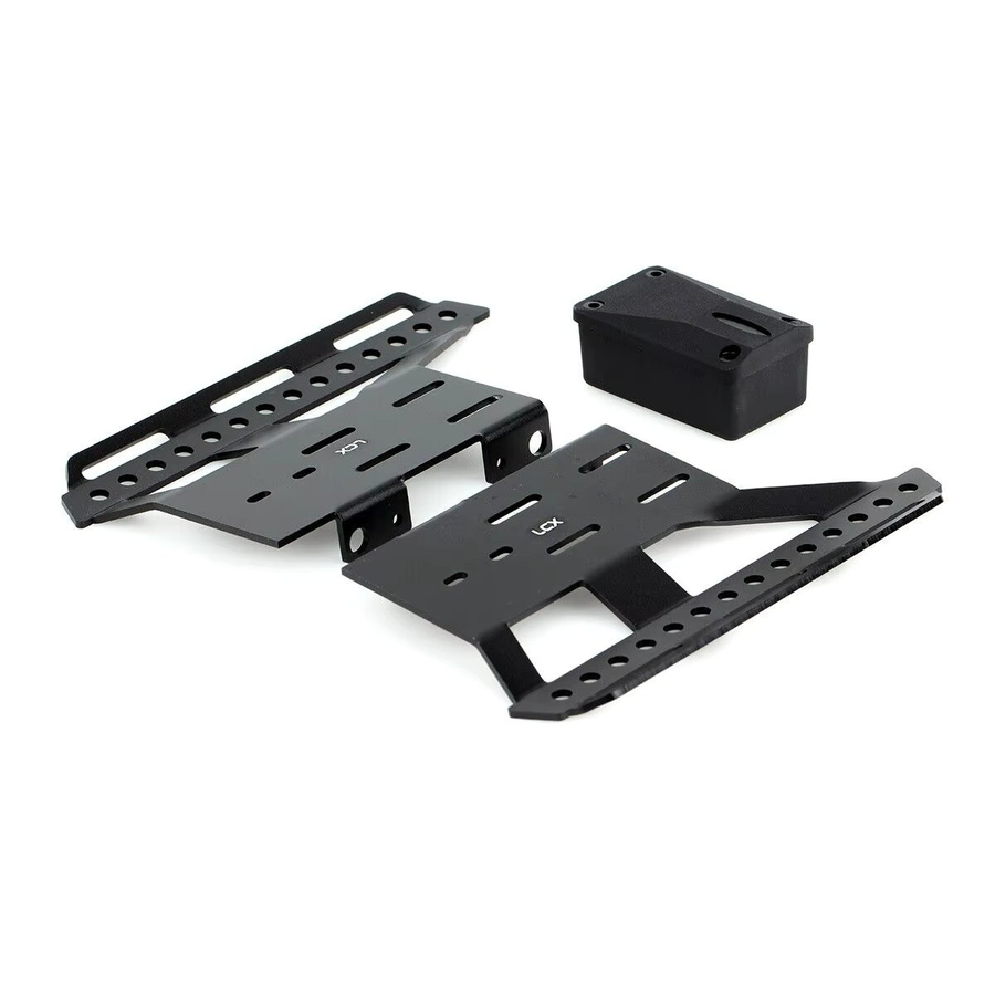 LCX Racing Aluminium Rock Sliders Side Step Fußplatte, Zubehör, Schwarz - Bild 2