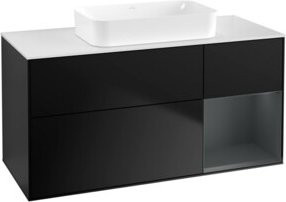 V&B Waschtischunterschrank Finion in Blau lackiert, B/T: 120 x 60 cm - Bild 1