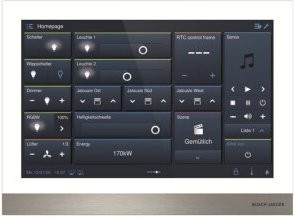 Busch-Jaeger IP touch 10 Innenstation für Türkommunikation mit LAN und WLAN in Schwarz mit Glasoberfläche H8237-4B-03 2TMA130050B0058 - Bild 1
