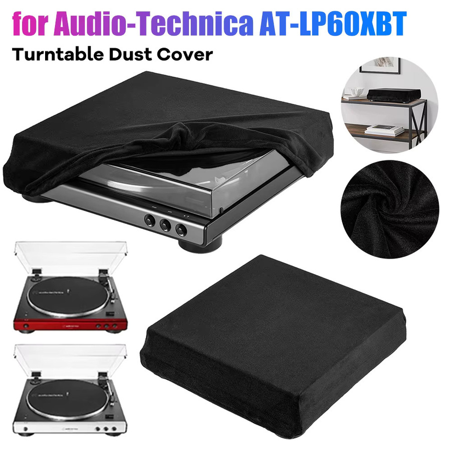 Audio-Technica Staubschutzhülle aus elastischem Spandex für AT-LP60XBT Plattenspieler, Schwarz - Bild 5
