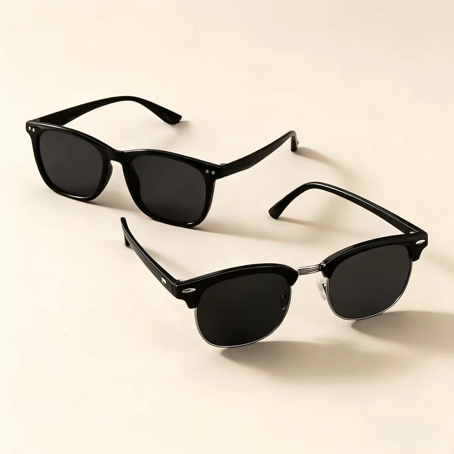 AINII Sonnenbrille, Unisex, Vollrand, Square, black - Bild 4