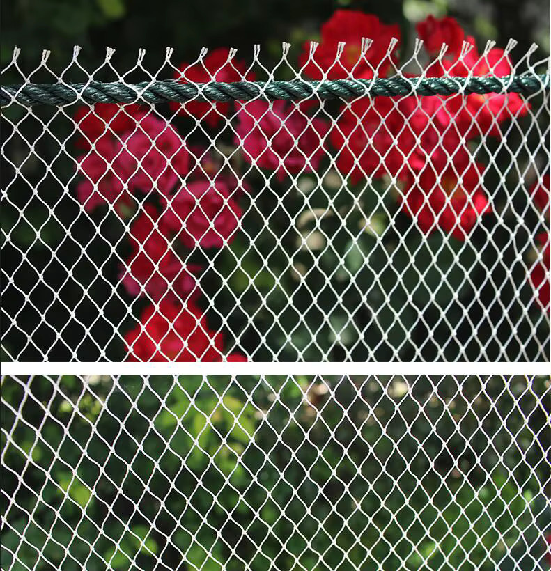 Robustes Anti-Vogel-Netz aus weißem Kunststoff als Hirsch- und Gartenschutznetz zum Schutz deiner Kulturen vor Vögeln, Hirschen, Katzen und Hunden - Bild 3