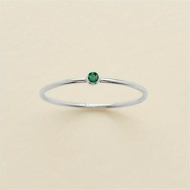 Ring Edelstahl, Zirkonia, Silber, Damen - Bild 1