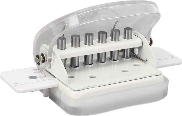 Handheld Locher für A4 B5 A5 Loseblattpapier von shoemst in Transparent Weiß - Bild 1