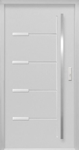 Haustür Thermospace Oslo Prime in Grau mit Rechtsanschlag, Breite: 110 cm, Höhe: 210 cm - Bild 1