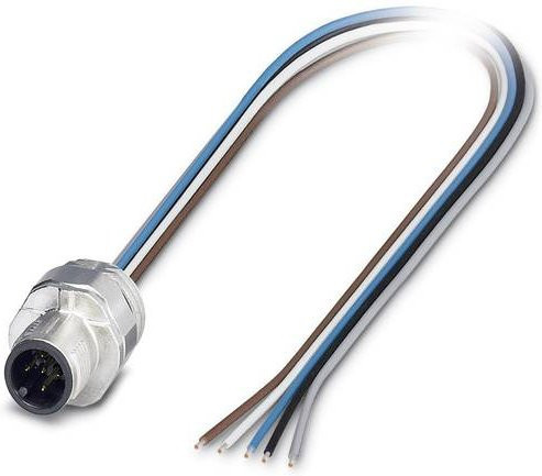 Phoenix Contact 1520068 Sensor-Aktor-Einbausteckverbinder M12 Stecker mit 5 Polen und 0,50 m Kabellänge in Multicolor - Bild 1