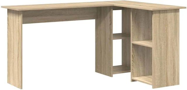 vidaXL Eckschreibtisch Sonoma-Eiche, modern, B/T/H: 142 x 102 x 73 cm - Bild 1