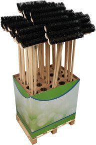 floraworld Universal- und Winterbesen FW Classic mit Buchenholz und Borstenmix aus Elaston und Stahldraht, Breite: 40 cm, Höhe: 140 cm - Bild 1