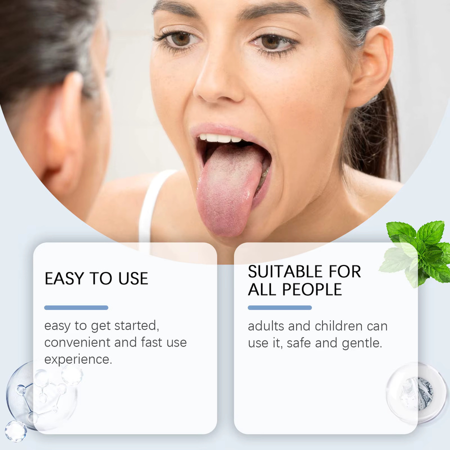 Oralhoe Zungenbelag-Reinigungsgel-Set mit Silikon-Zungenschaber, 50g - Bild 2