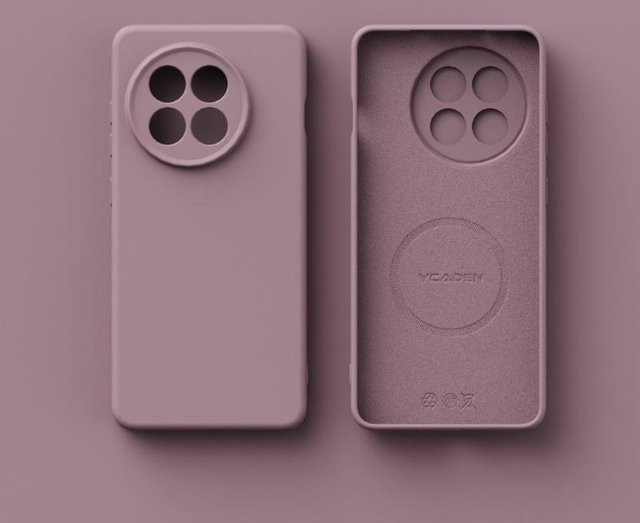 Stoßfeste Flüssigsilikon-Schutzhülle mit Magnet für OnePlus 13 und OnePlus Ace 5 Pro in Purple, unterstützt kabelloses Laden - Bild 1