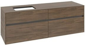 V&B Waschtischunterschrank Collaro in Arizona Oak mit Waschtisch links, B/T/H: 160 x 54,8 x 50 cm - Bild 1