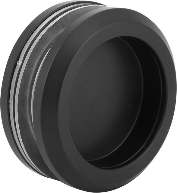 TOMTOP JMS Schrankknopf aus Aluminiumlegierung in Schwarz Matt mit Glas für Schiebetüren und Möbel - Bild 1