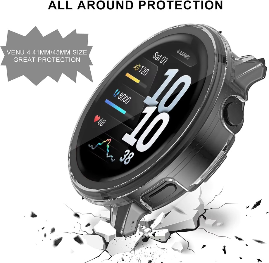 Garmin Uhrenzubehör, Glas und Hülle, Schwarz, Unisex - Bild 5