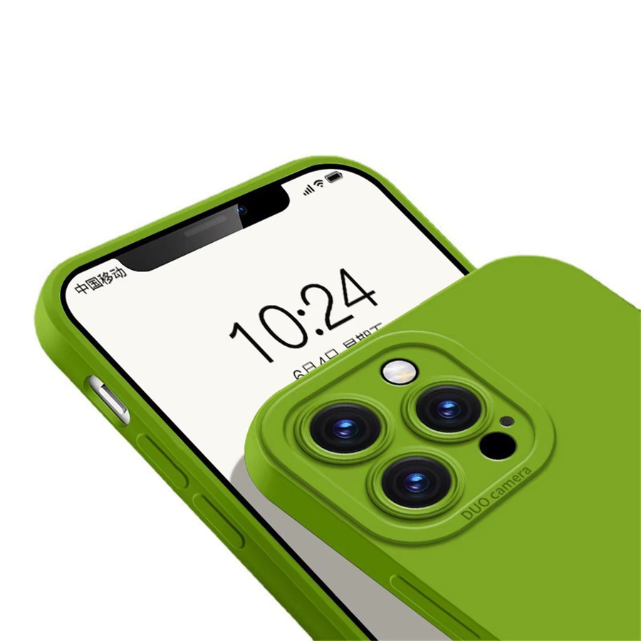 Stoßfeste Silikon-Handyhülle von szHAIyu für iPhone Modelle in Braun - Bild 2