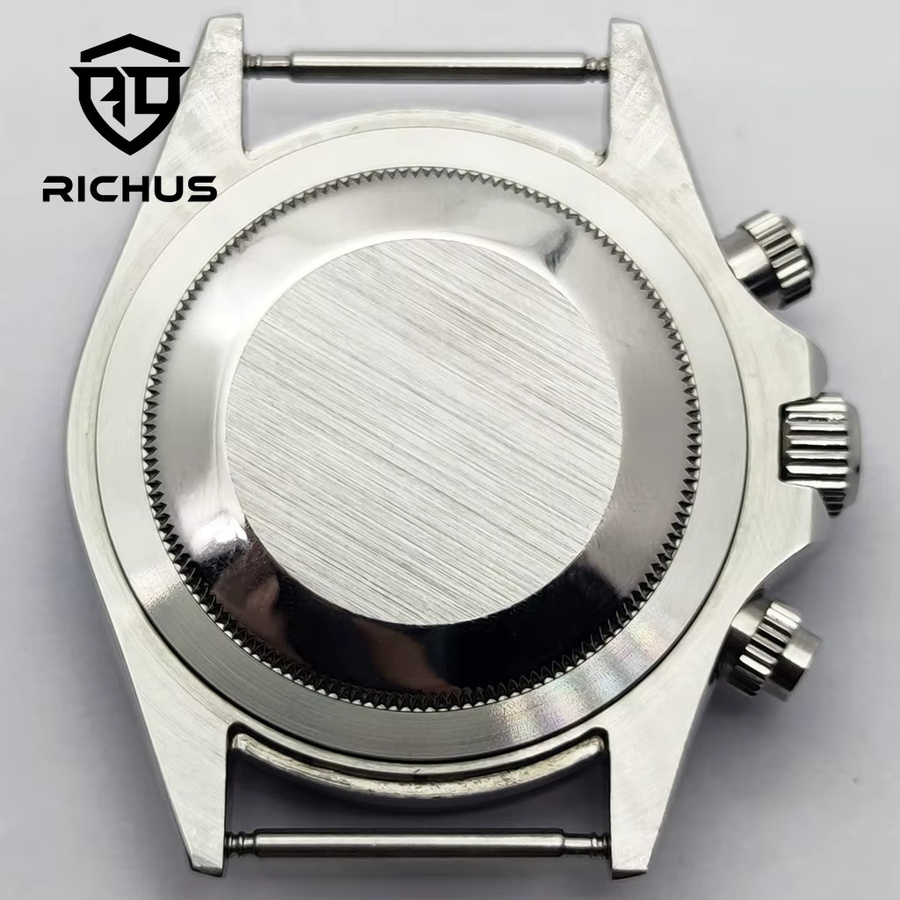 RICHUS Uhrengehäuse, Silber, 39 mm, Mineralglas, Quarzwerk, Unisex - Bild 2