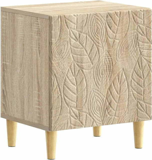 vidaXL Nachttisch in Sonoma-Eiche aus Holzwerkstoff, modern, B/T/H: 43 x 34,5 x 50 cm - Bild 1