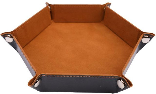 XYNN Würfelbecher-Box, Leder, braun - Bild 1