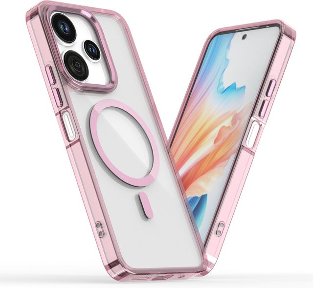 Transparente magnetische MagSafe Schutzhülle für Xiaomi Redmi Note 15 14 Pro Plus 13 und POCO X7 Pro 4G 5G, stoßfestes Cover in Pink - Bild 1
