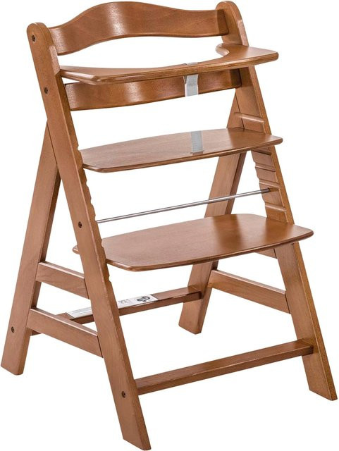 Hauck Alpha+ Hochstuhl Bundle mit Tray in Braun aus Buchenholz - Bild 1