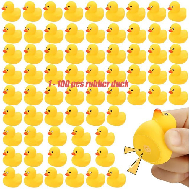 Binchi Outdoor Product Mini-Gummienten-Set, schwimmende Quietschende Enten, ab 12 Jahren - Bild 1