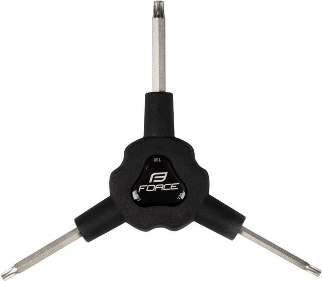 Force Torx Schlüssel 3-Beinig T20 T25 T30 aus Chrome Vanadium in Schwarz - Bild 1