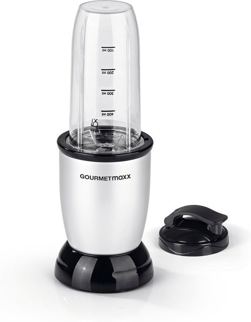 GOURMETmaxx Nutrition Mixer 4-teilig in Silber mit max. 500W Leistung - Bild 1
