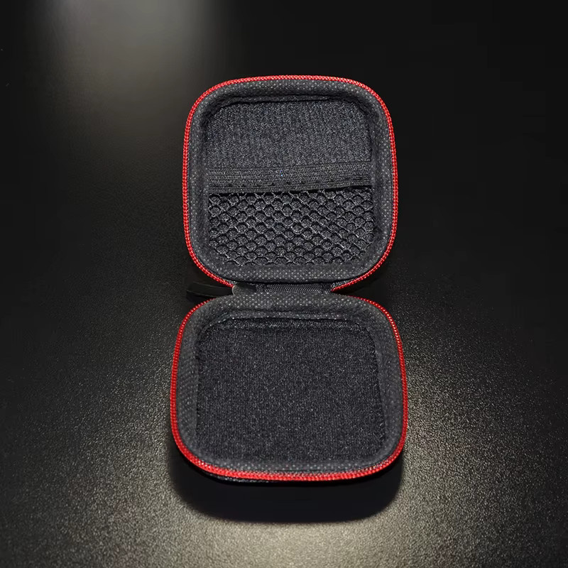 KZ Tragbare Kopfhörertasche für In-Ear Kopfhörer und Mikrofone in Schwarz oder Rot - Bild 2
