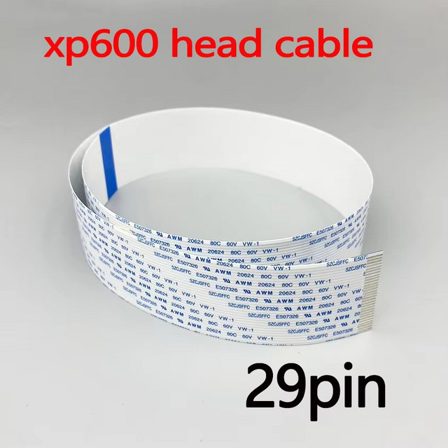10 Stück Epson 29-poliges FFC Flachdatenkabel in Weiß für Mimaki TX800 TX820 XP600 Solvent UV Flachbettdrucker und DX10 Druckköpfe - Bild 1