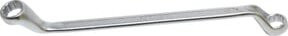 BGS Doppel-Ringschlüssel 30214 aus Chrom-Vanadium, tief gekröpft, Farbe: Silber, SW 14 x 15 mm - Bild 1