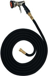 floraworld Gartenschlauch Comfort mit Messing-Armaturen-Set und Multifunktionsbrause, Länge: 15 m