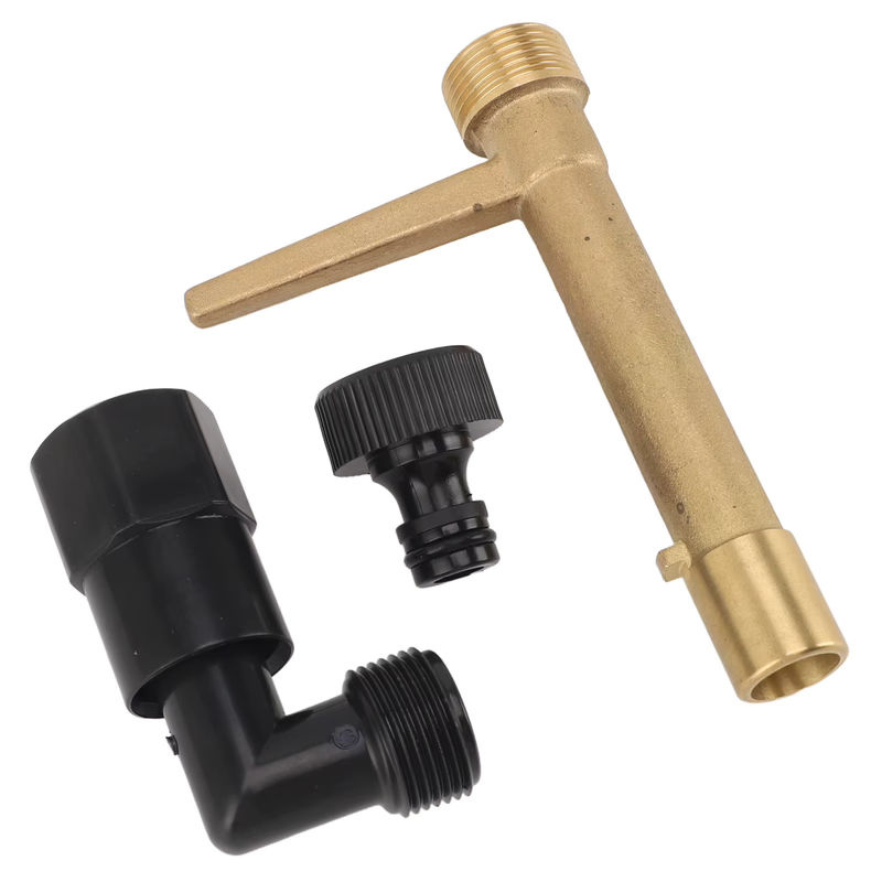 Schnellkupplungsschlüssel aus Messing für Gartenschläuche und unterirdische Bewässerung, G3/4 Zoll, Farbe: Gold - Bild 4