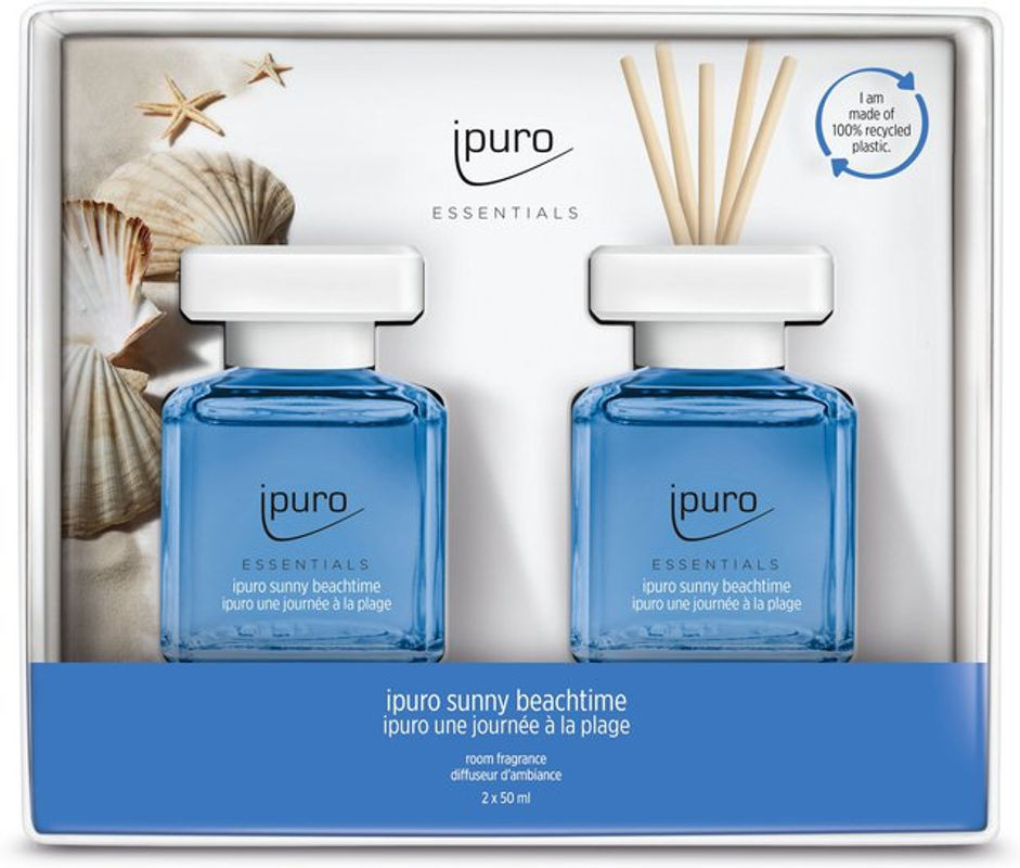 Raumduft ipuro SUNNY BEACHTIME in Glas und Kunststoff, Farben: transparent, weiß, blau - Bild 1