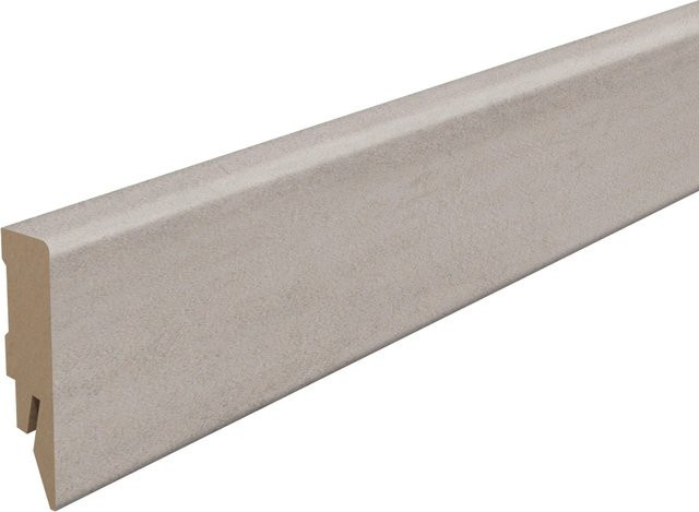 Egger Sockelleiste L598 Chromix Silber aus MDF mit Clip-System - Bild 1