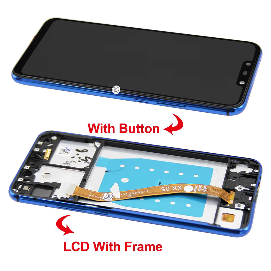 Huawei Ersatz LCD Display mit Rahmen und Touch Screen für Nova 3i und P Smart Plus in Schwarz, 6,3 Zoll - Bild 5