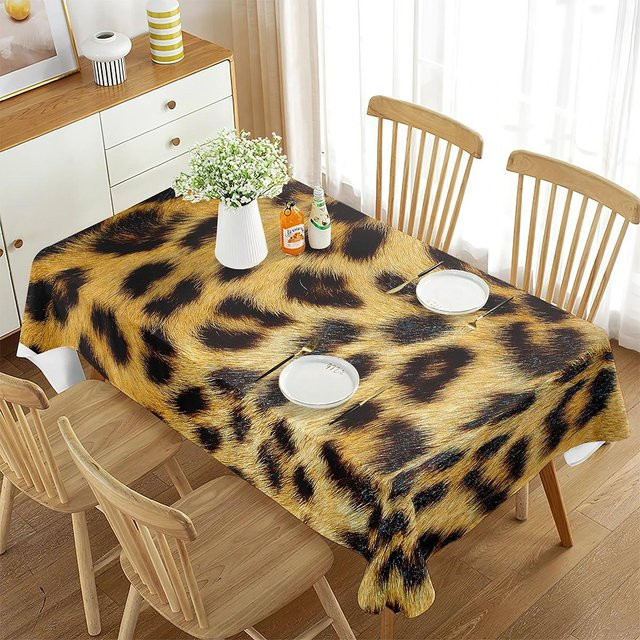 Fancy Style Studio Tischdecke im Tierfell-Design, quadratisch, Mehrfarbig, Breite: 70 cm, Höhe: 70 cm - Bild 1