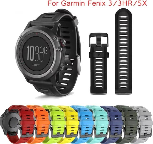 VORILYNEX Uhrenarmband Silikon, 20/22/26 mm, Schwarz, Unisex - Bild 1