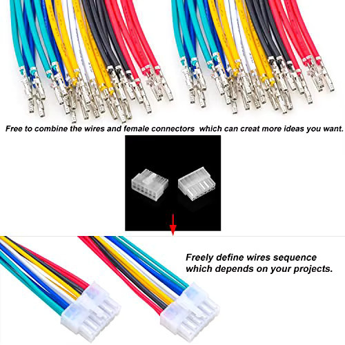 Molex Mini-Fit Jr. Stecker und Buchse Set mit 20AWG Kabeln, zweireihig, MX 4,2-MF-180 Kit - Bild 3