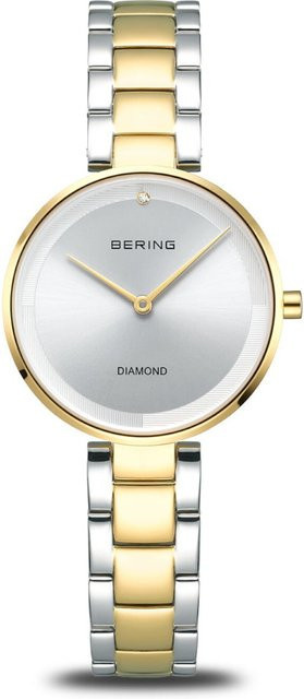 Bering Damenuhr, Quarz, Edelstahl, Silber, 30 mm, 3 ATM - Bild 1