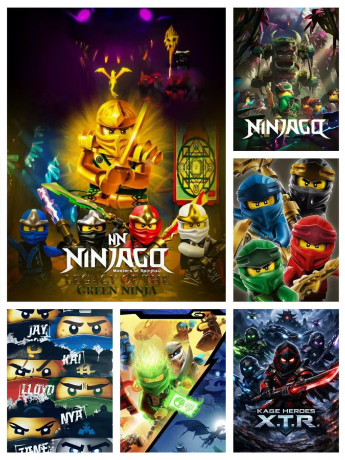 Potdemiel Ninjago 5D DIY Vollrundes Diamantgemälde in Multicolour für deine Wanddekoration - Bild 3