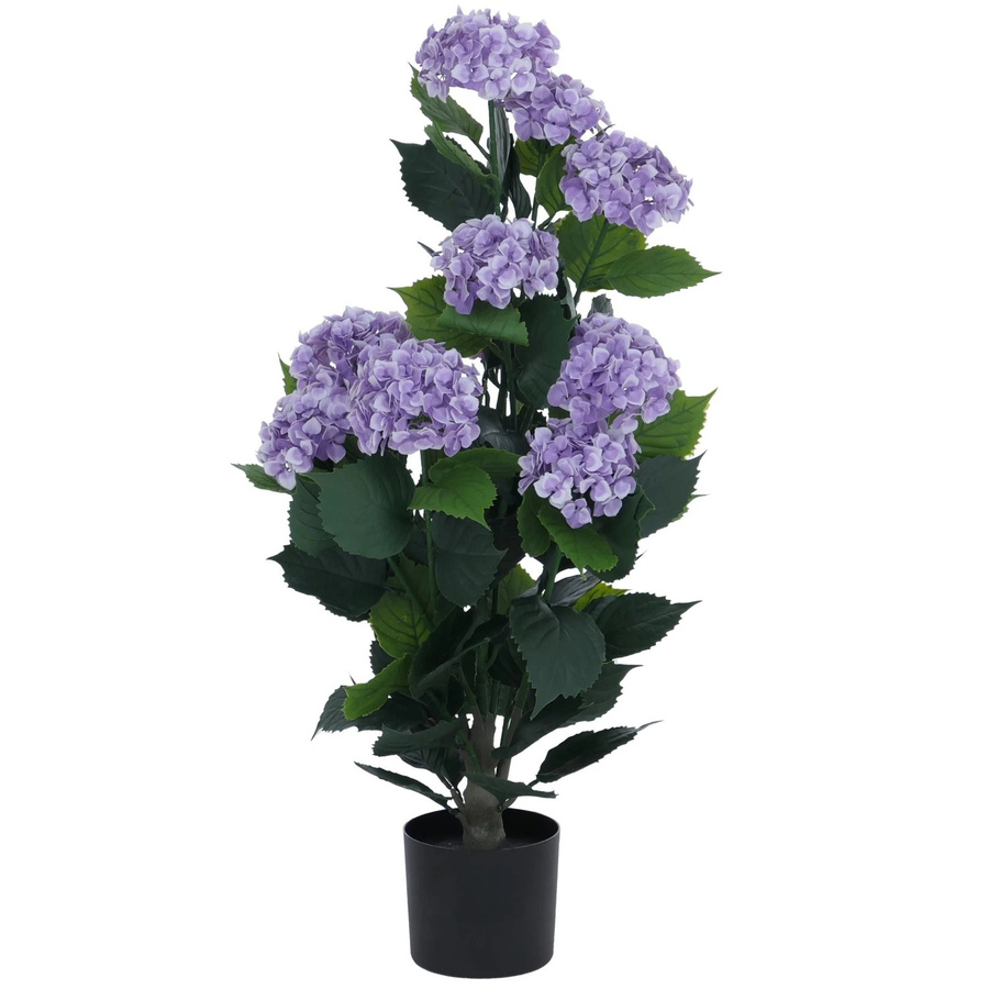 Künstliche Hortensie MCW Q86 in Lila, Dekopflanze aus Polyethylen, Höhe: 90 cm, Breite: 50 cm, Tiefe: 50 cm - Bild 3