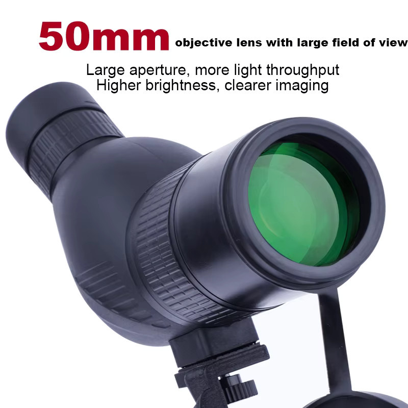 LOERSTON HD Zoom Monokular Spektiv mit Bak4 Prisma, wasserdicht und antibeschlagfrei, Schwarz - Bild 3