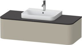 Duravit Waschtischunterschrank Happy D.2 Plus in Taupe Matt B/T/H: 130 x 55 x 35,4 cm - Bild 1