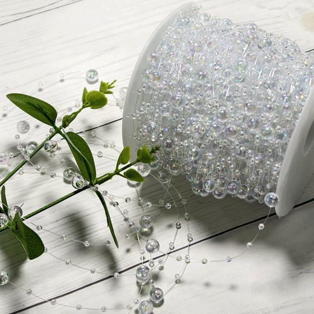 Merylover Künstliche Angelschnur Transparent für DIY Perlenketten und Dekorationen - Bild 1
