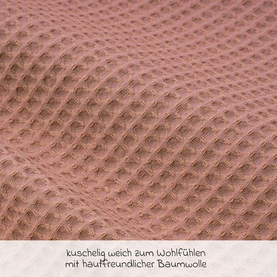Julius Zöllner Bettschlange Waffelpique aus Baumwolle in Dune, 180 cm - Bild 3