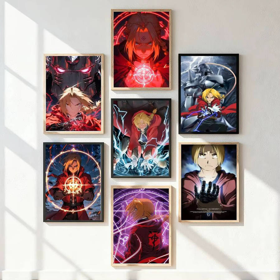 Kayou Fullmetal Alchemist Anime-Poster Kunstdruck aus Papier in Multicolour, B: 15,0 cm, H: 10,0 cm - Bild 5