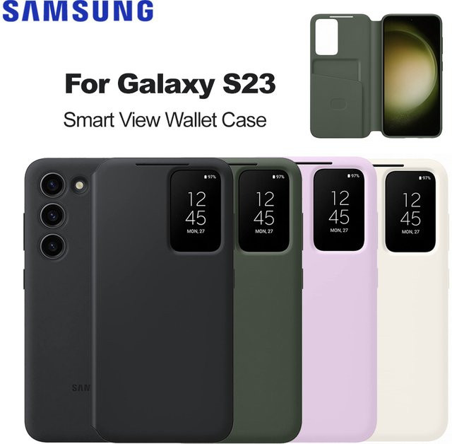Samsung Galaxy S23 Smart View Wallet Smartphone Hülle in Purple EF-ZS911 - Bild 1