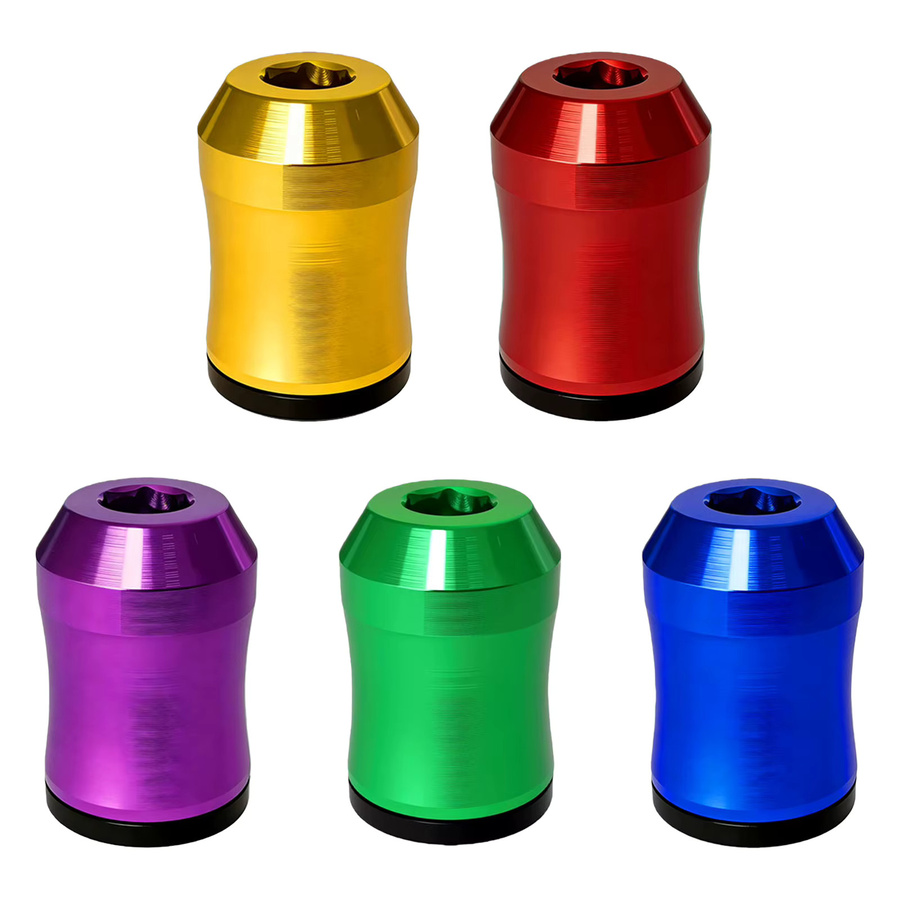 ATUOTIN Magnetische Schraubenringe aus Aluminiumlegierung in Lila, 2er-Set, 6,35mm Universal-Magnetisierer für Schraubendreher-Bits - Bild 3