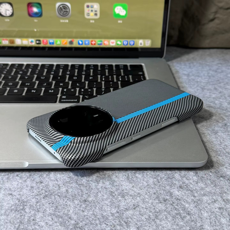 Premium Business-Hülle mit Kohlefaser-Textur für Honor Magic 8 Pro 7 6 5 in Schwarz - Bild 3