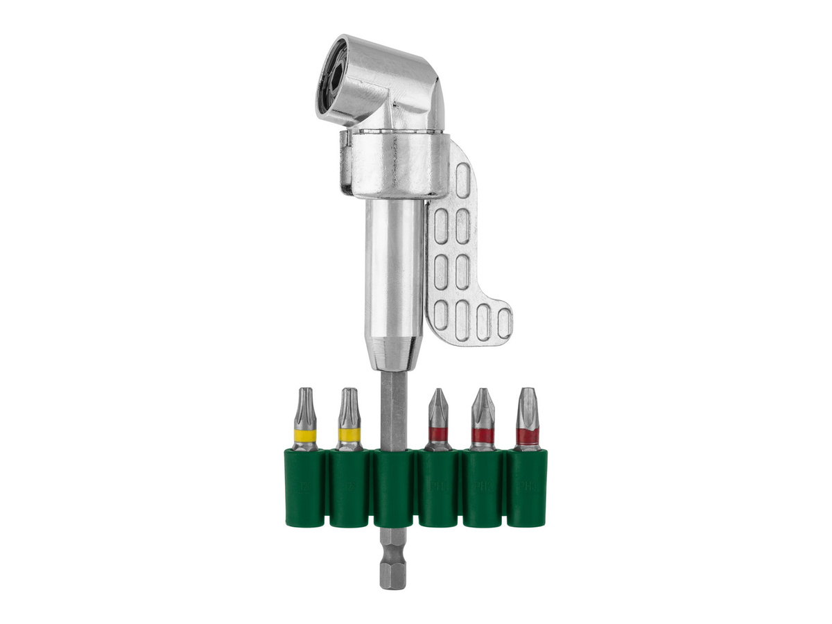 Parkside Lochsägen-Set in Silber mit HSS-Schraubenausdreher, Winkel-Bithalter, Bit-Set und flexibler Welle - Bild 1